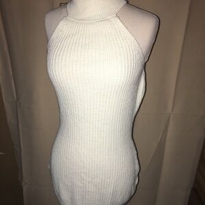 Misguided‎ white high neck sweater top
